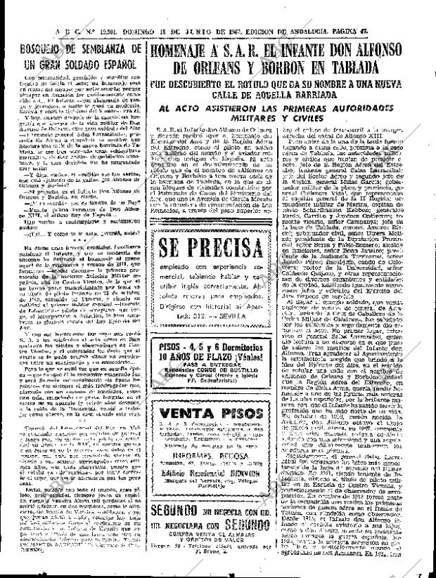 ABC SEVILLA 18-06-1967 página 47