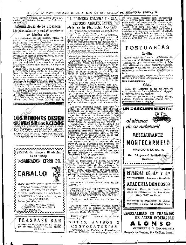 ABC SEVILLA 18-06-1967 página 68