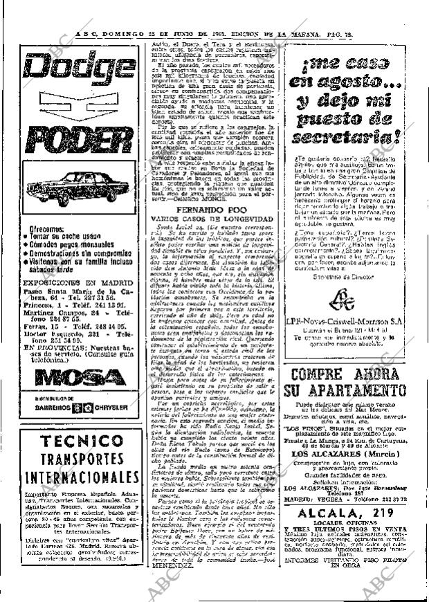 ABC MADRID 25-06-1967 página 72