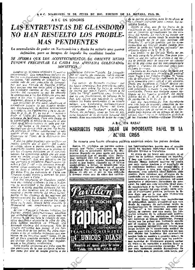 ABC MADRID 28-06-1967 página 59