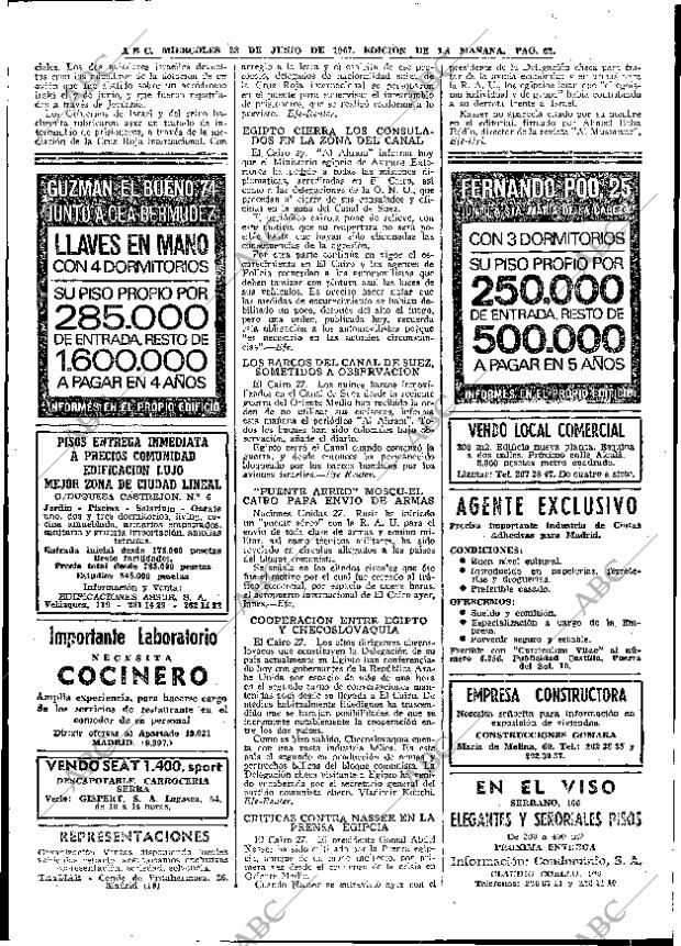 ABC MADRID 28-06-1967 página 62