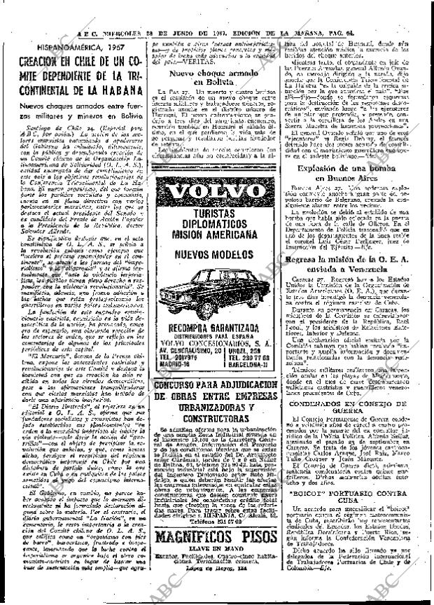 ABC MADRID 28-06-1967 página 64