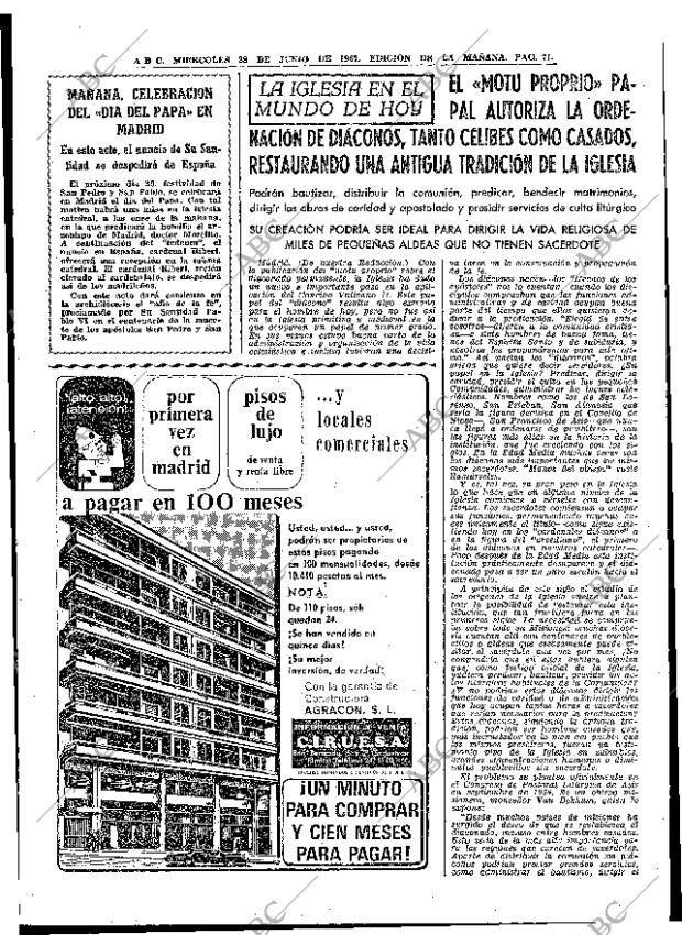 ABC MADRID 28-06-1967 página 71