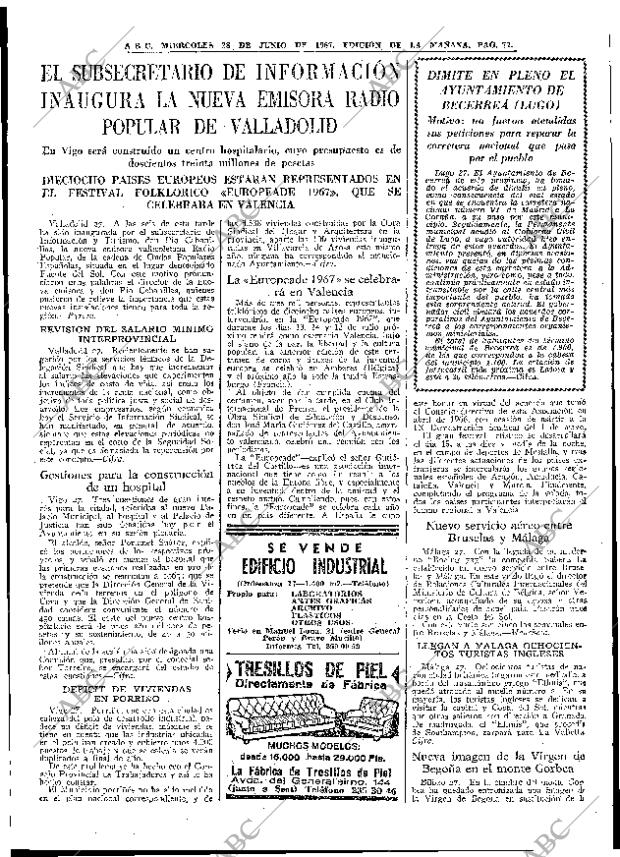 ABC MADRID 28-06-1967 página 77