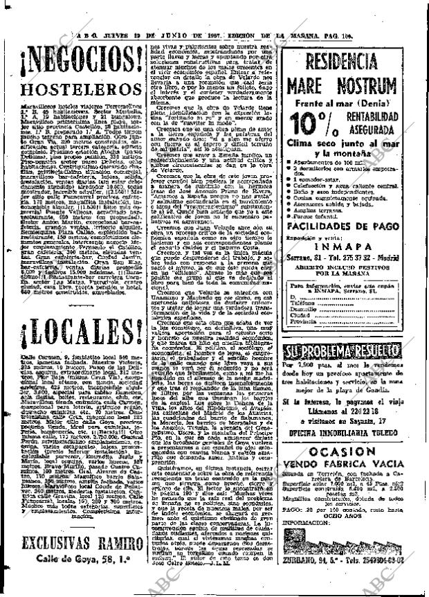 ABC MADRID 29-06-1967 página 100