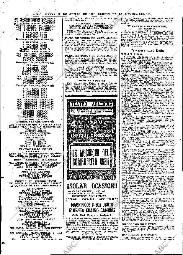 ABC MADRID 29-06-1967 página 116