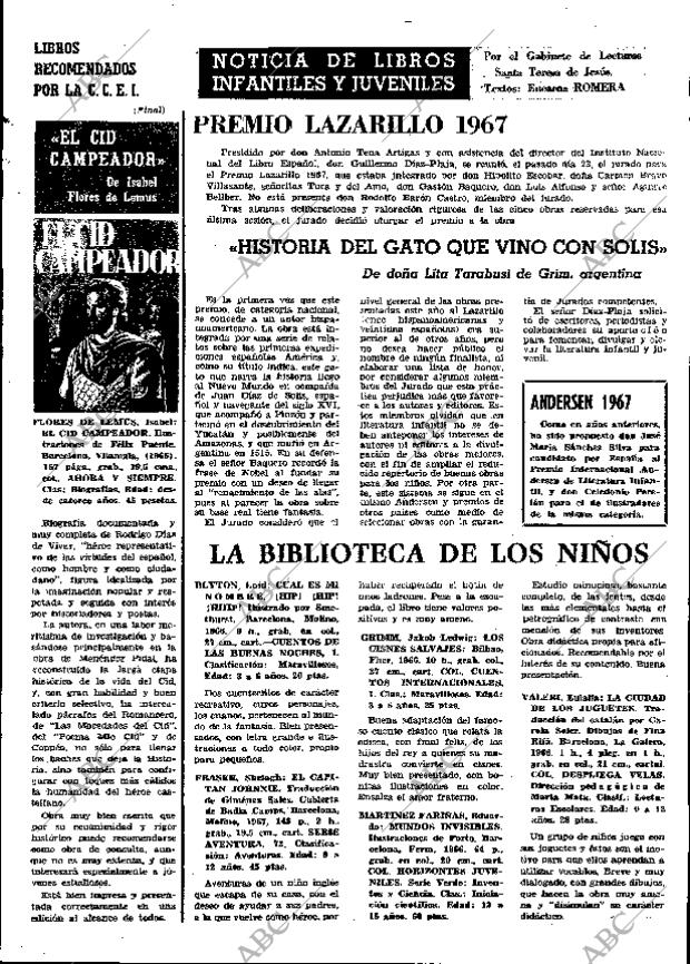 ABC MADRID 29-06-1967 página 49