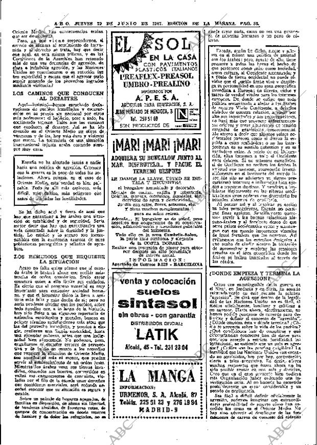 ABC MADRID 29-06-1967 página 58