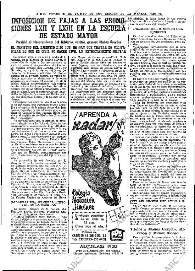 ABC MADRID 29-06-1967 página 73