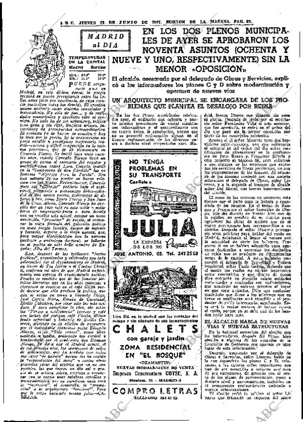ABC MADRID 29-06-1967 página 89