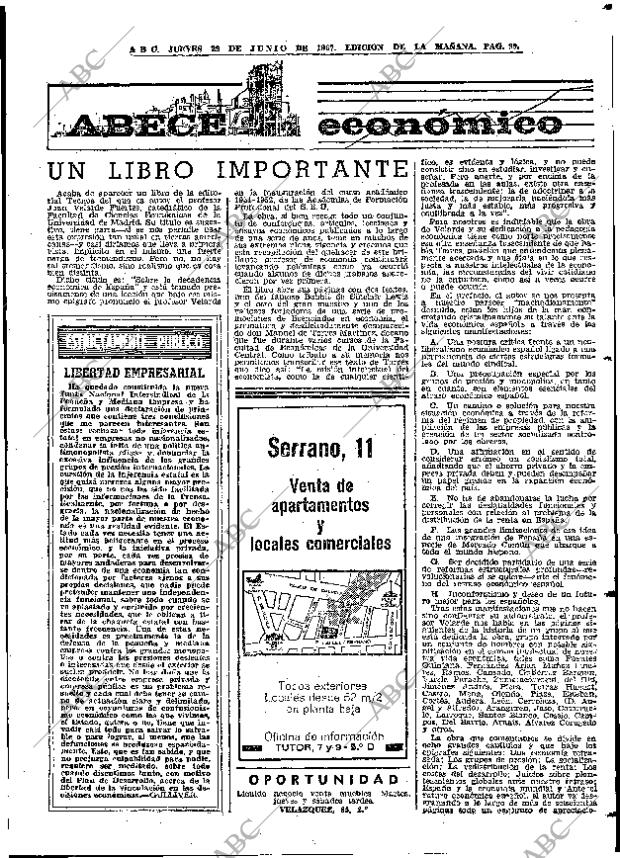 ABC MADRID 29-06-1967 página 99