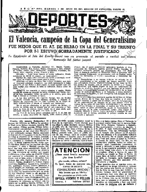 ABC SEVILLA 04-07-1967 página 43