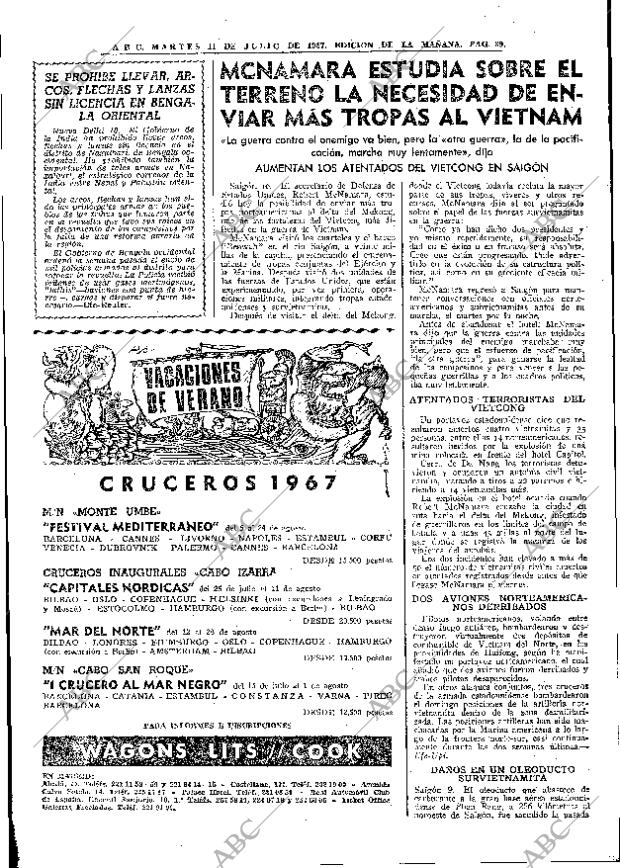 ABC MADRID 11-07-1967 página 39