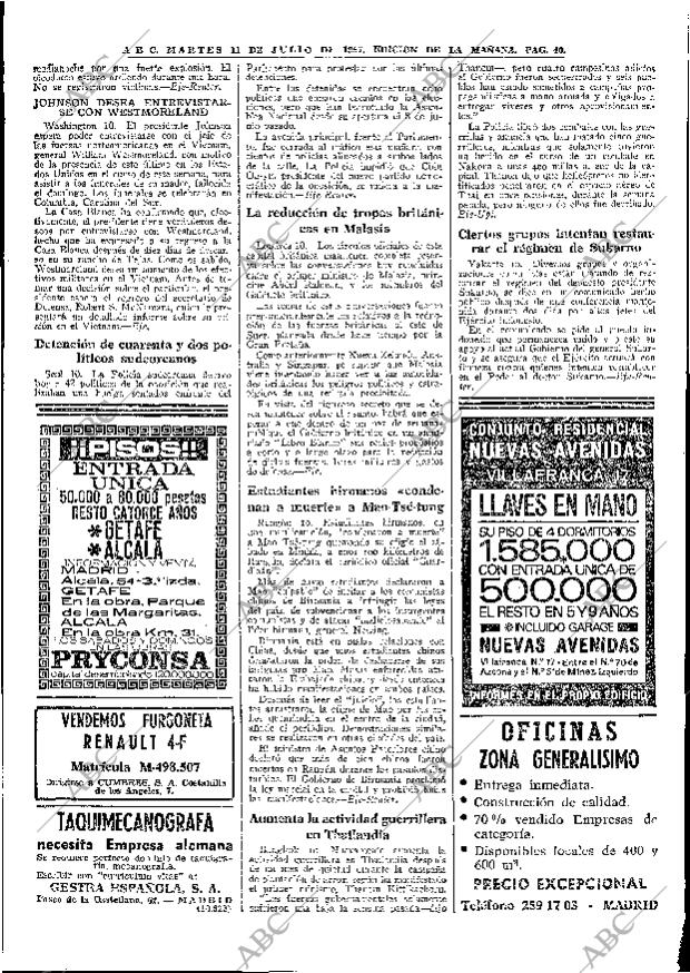 ABC MADRID 11-07-1967 página 40