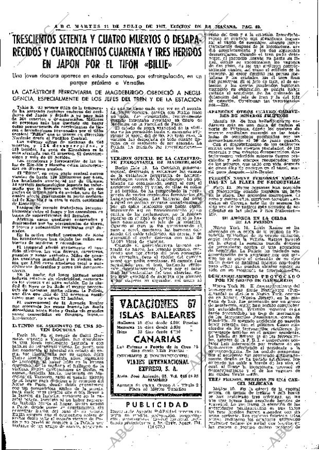 ABC MADRID 11-07-1967 página 49