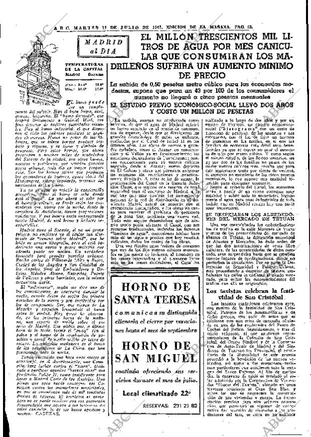 ABC MADRID 11-07-1967 página 63