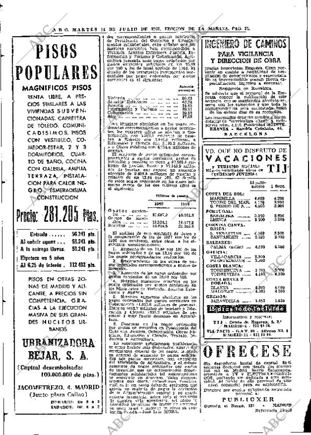 ABC MADRID 11-07-1967 página 76