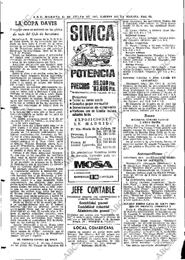 ABC MADRID 11-07-1967 página 88