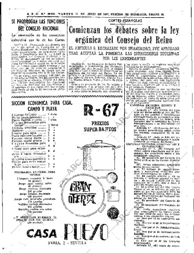 ABC SEVILLA 11-07-1967 página 39