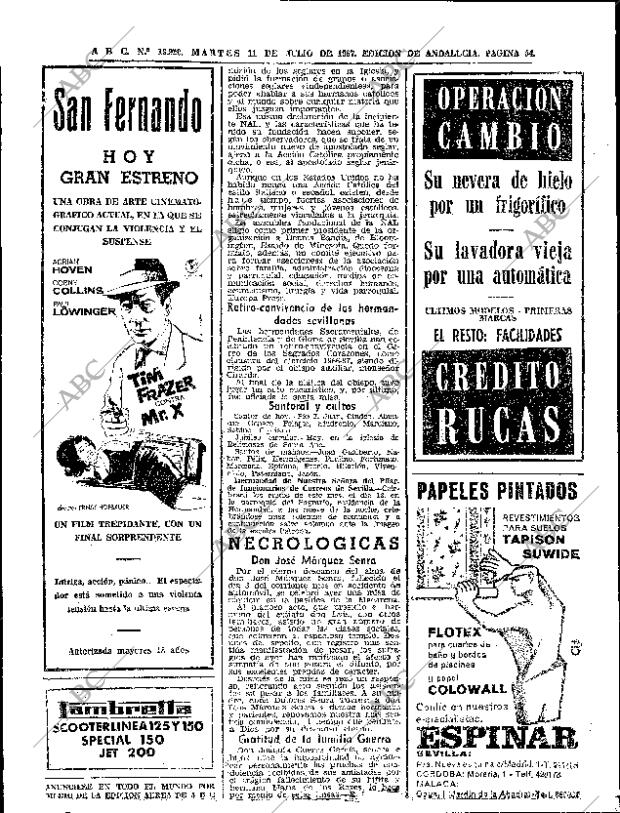 ABC SEVILLA 11-07-1967 página 54