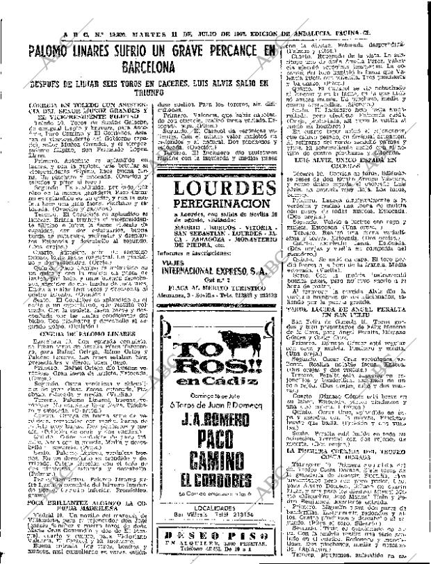ABC SEVILLA 11-07-1967 página 69