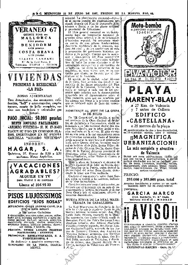 ABC MADRID 12-07-1967 página 64