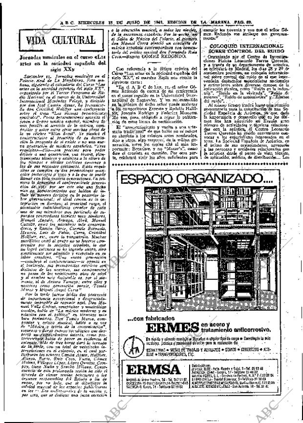 ABC MADRID 12-07-1967 página 69