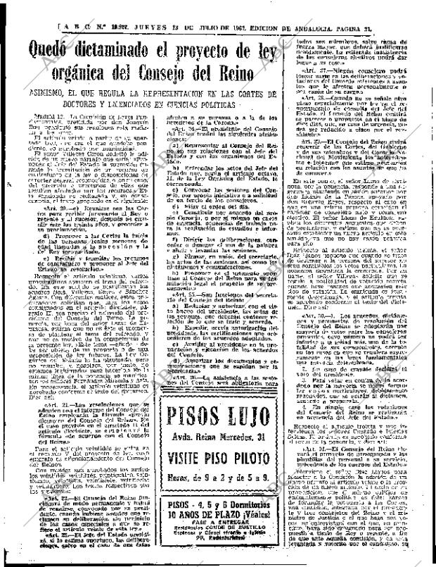 ABC SEVILLA 13-07-1967 página 27