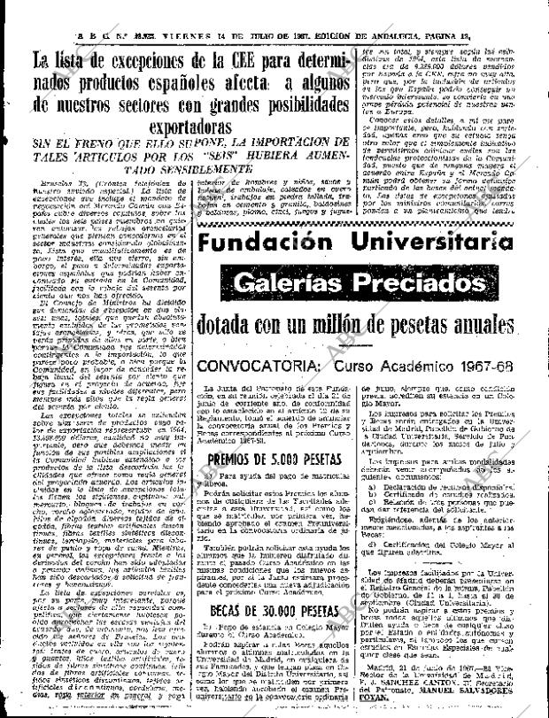 ABC SEVILLA 14-07-1967 página 19