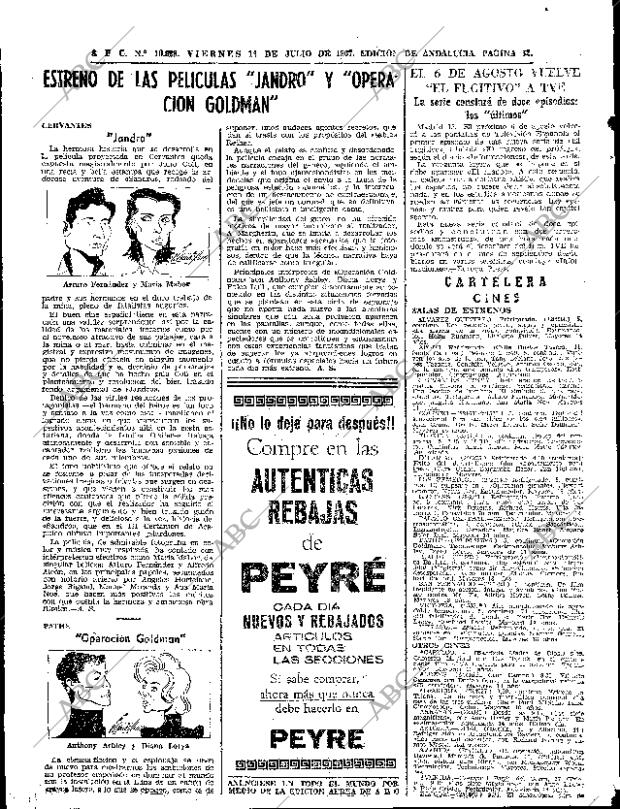 ABC SEVILLA 14-07-1967 página 52