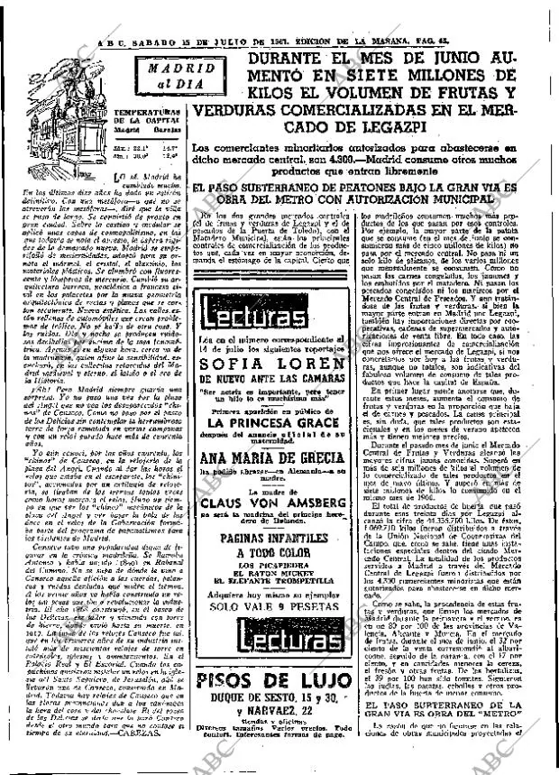 ABC MADRID 15-07-1967 página 65