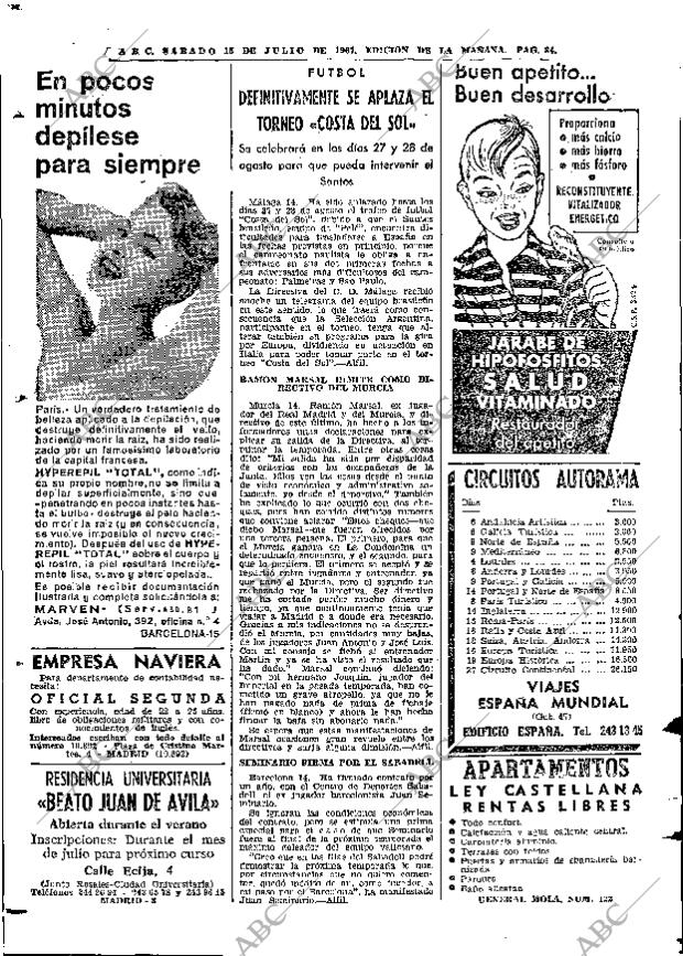 ABC MADRID 15-07-1967 página 84