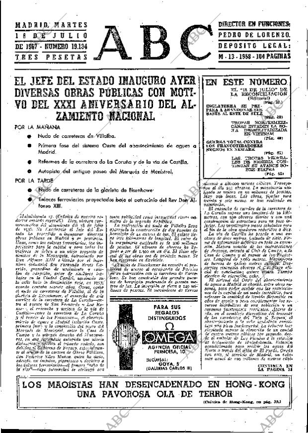 ABC MADRID 18-07-1967 página 31