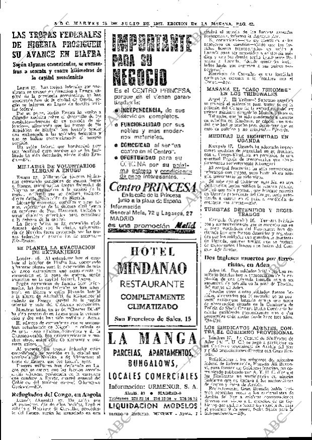 ABC MADRID 18-07-1967 página 42