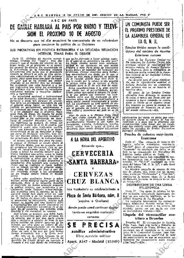 ABC MADRID 18-07-1967 página 45
