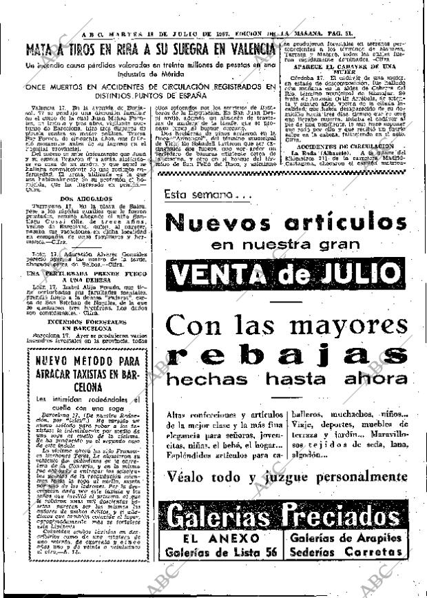 ABC MADRID 18-07-1967 página 51