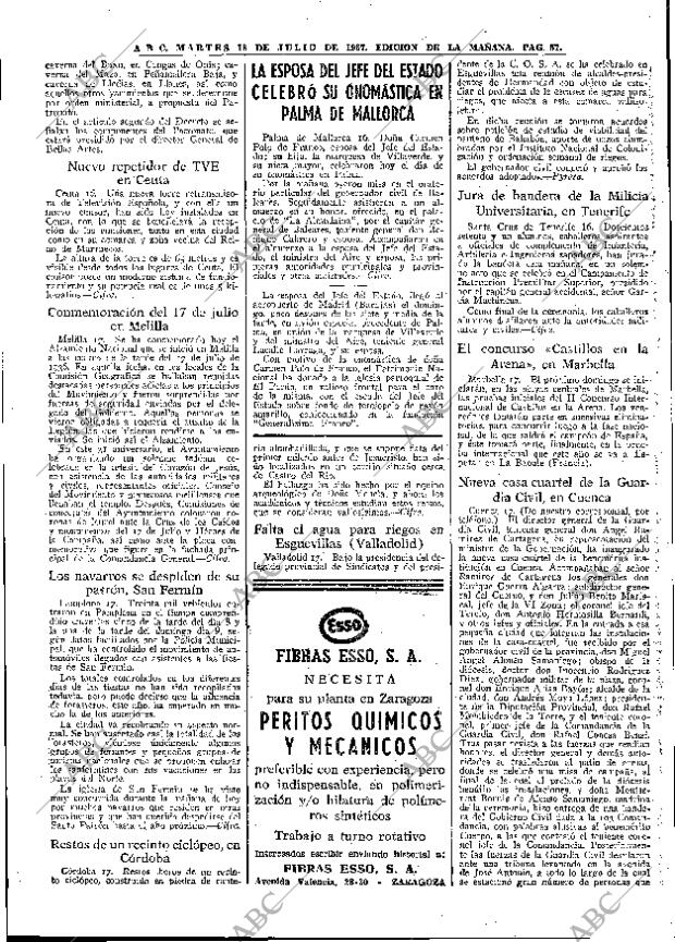 ABC MADRID 18-07-1967 página 57