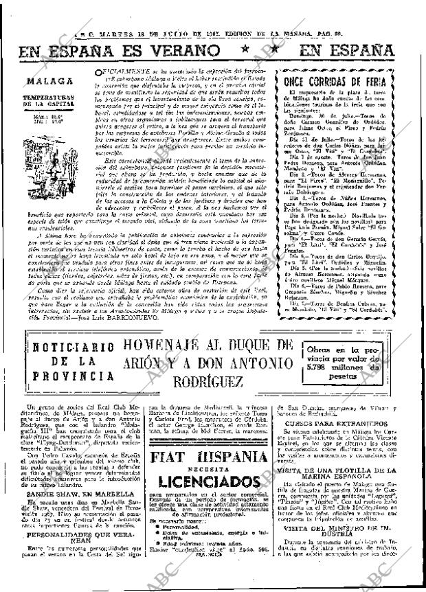 ABC MADRID 18-07-1967 página 60