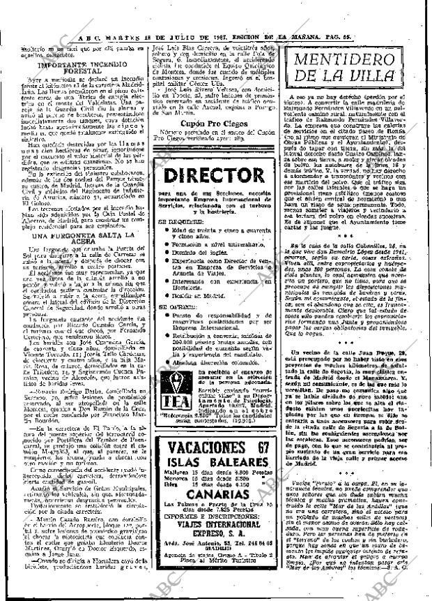 ABC MADRID 18-07-1967 página 65