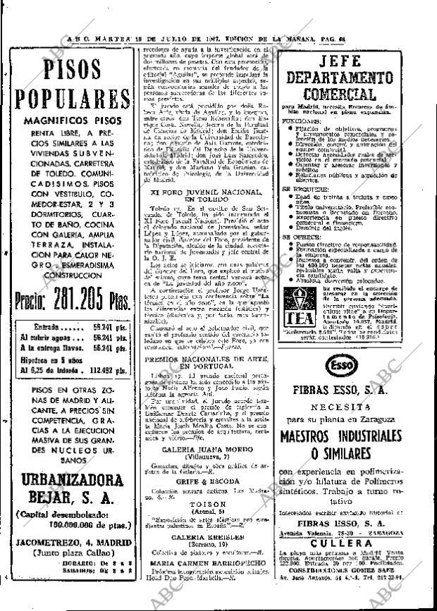 ABC MADRID 18-07-1967 página 68