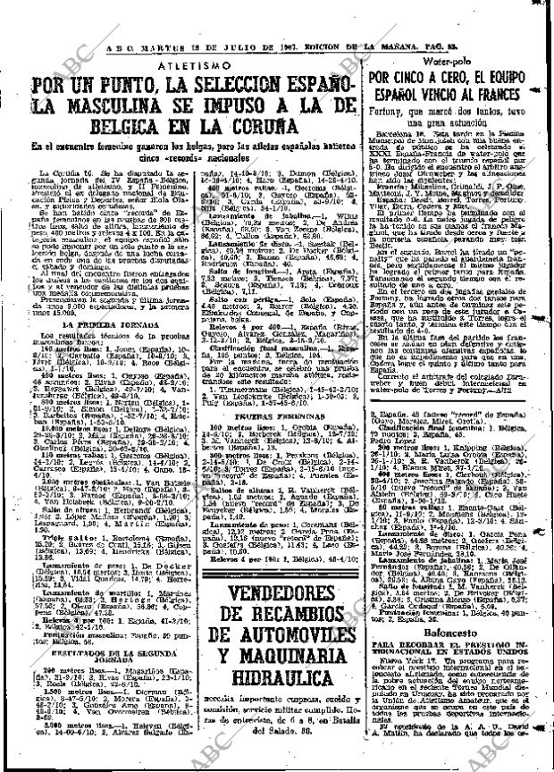 ABC MADRID 18-07-1967 página 83