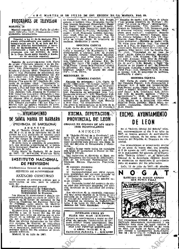 ABC MADRID 18-07-1967 página 89