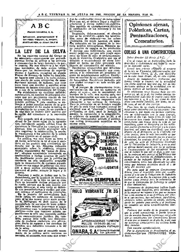 ABC MADRID 21-07-1967 página 32