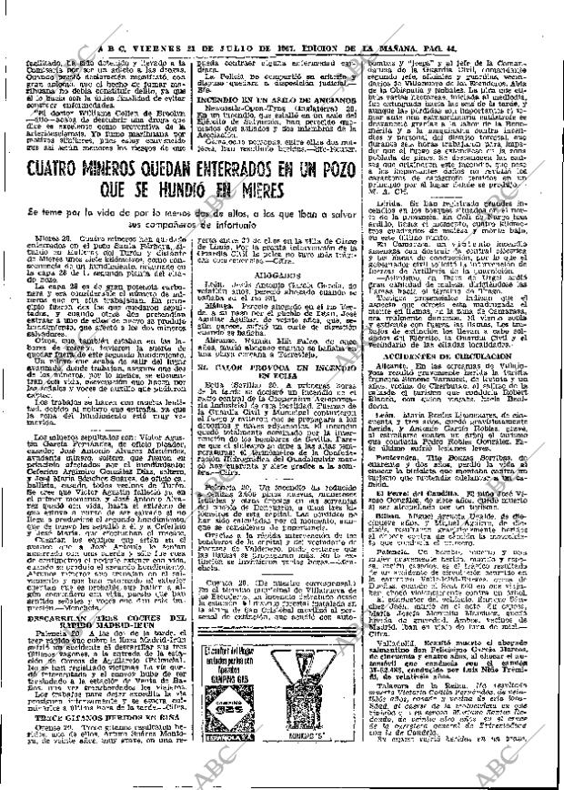 ABC MADRID 21-07-1967 página 44