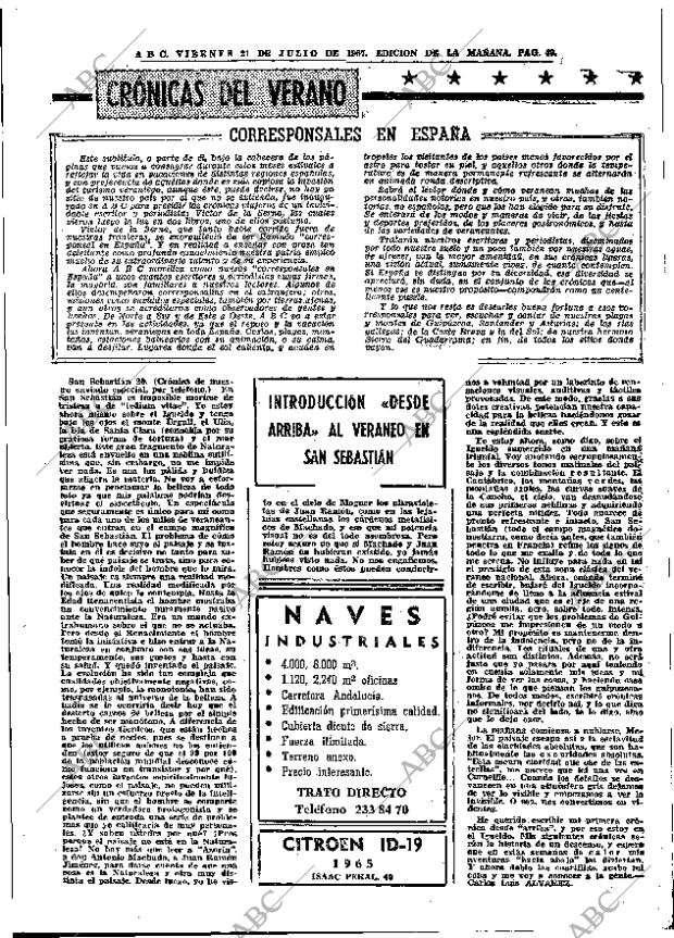 ABC MADRID 21-07-1967 página 49