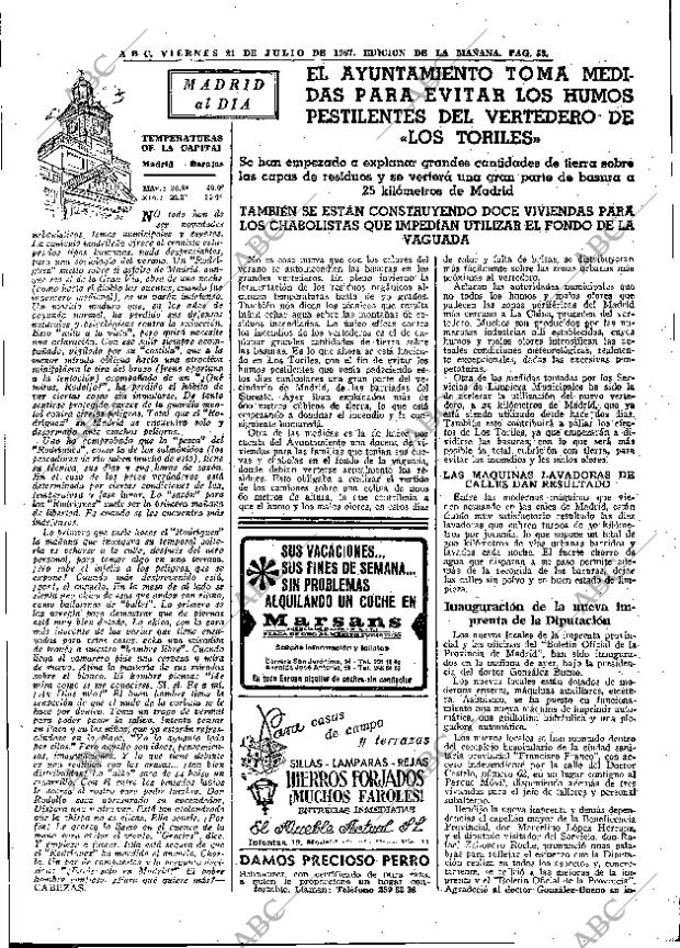 ABC MADRID 21-07-1967 página 53