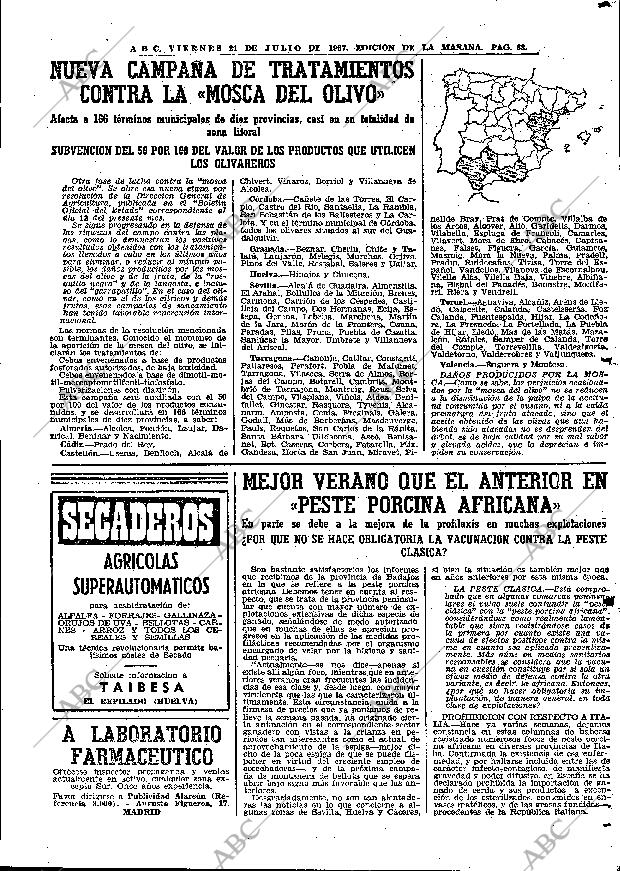 ABC MADRID 21-07-1967 página 63