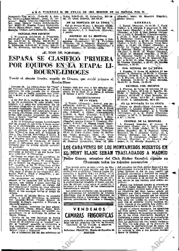 ABC MADRID 21-07-1967 página 73