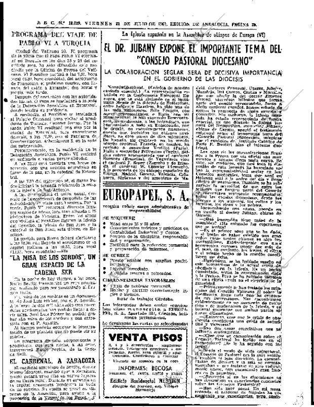 ABC SEVILLA 21-07-1967 página 29