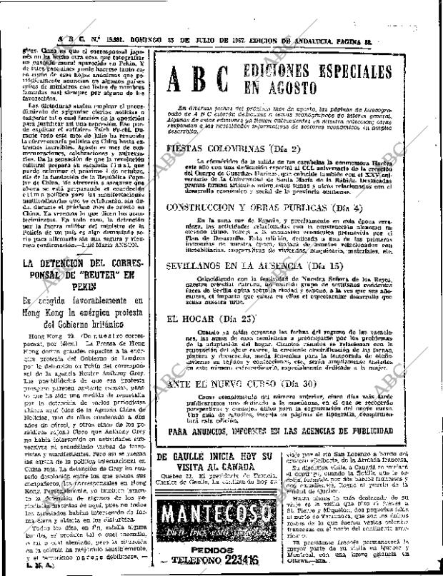 ABC SEVILLA 23-07-1967 página 38